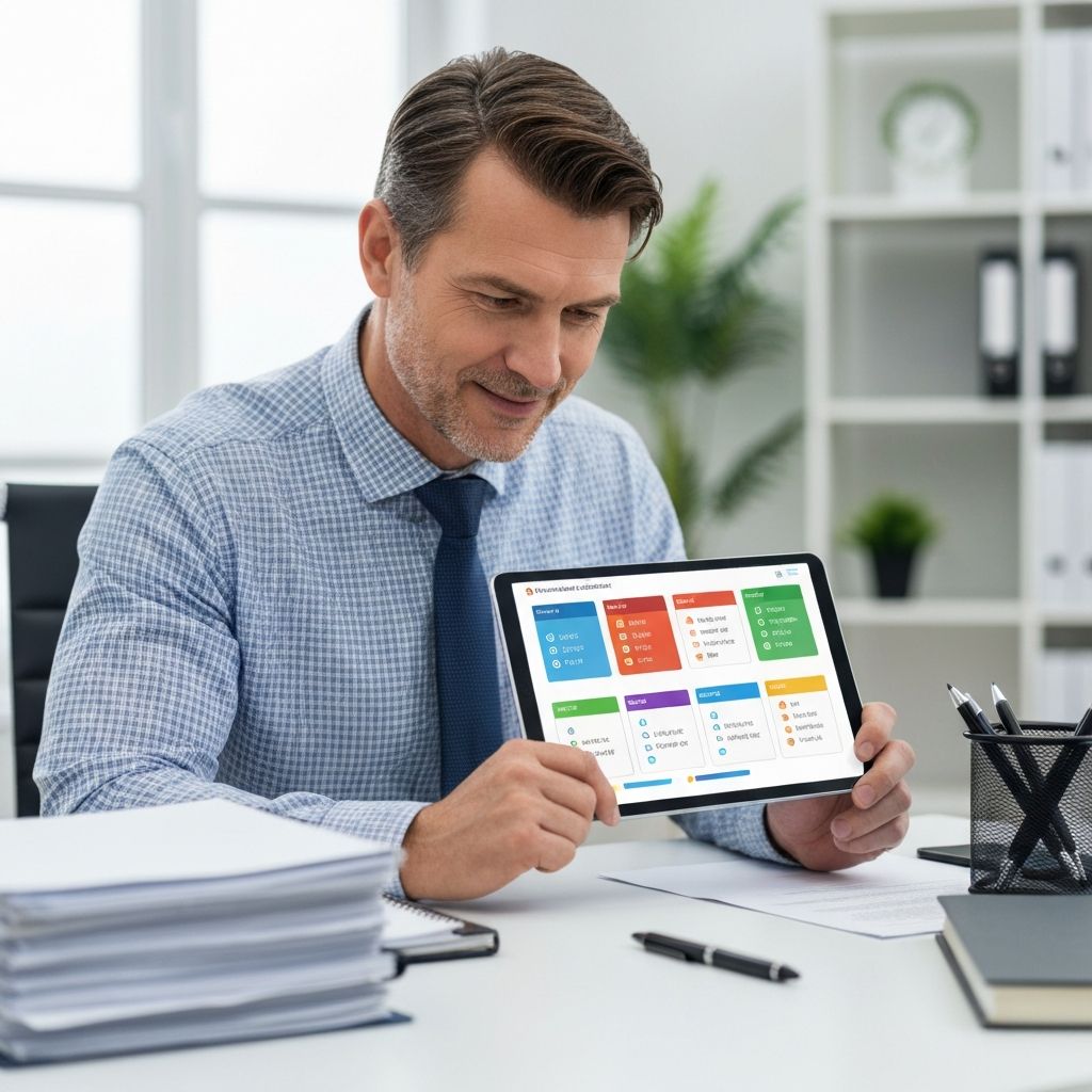 Makler mit Quiz-Interface