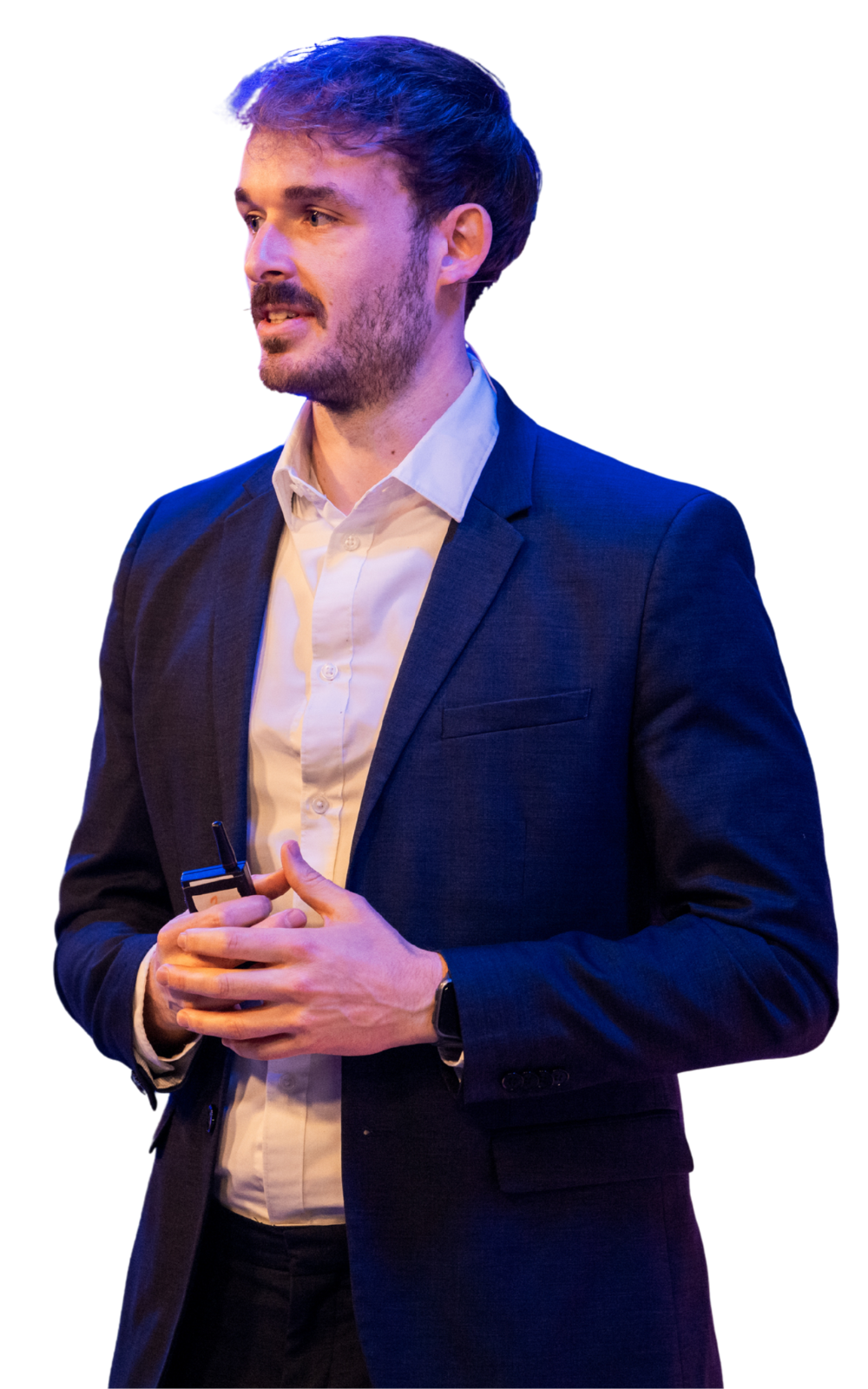 Professional business person presenting